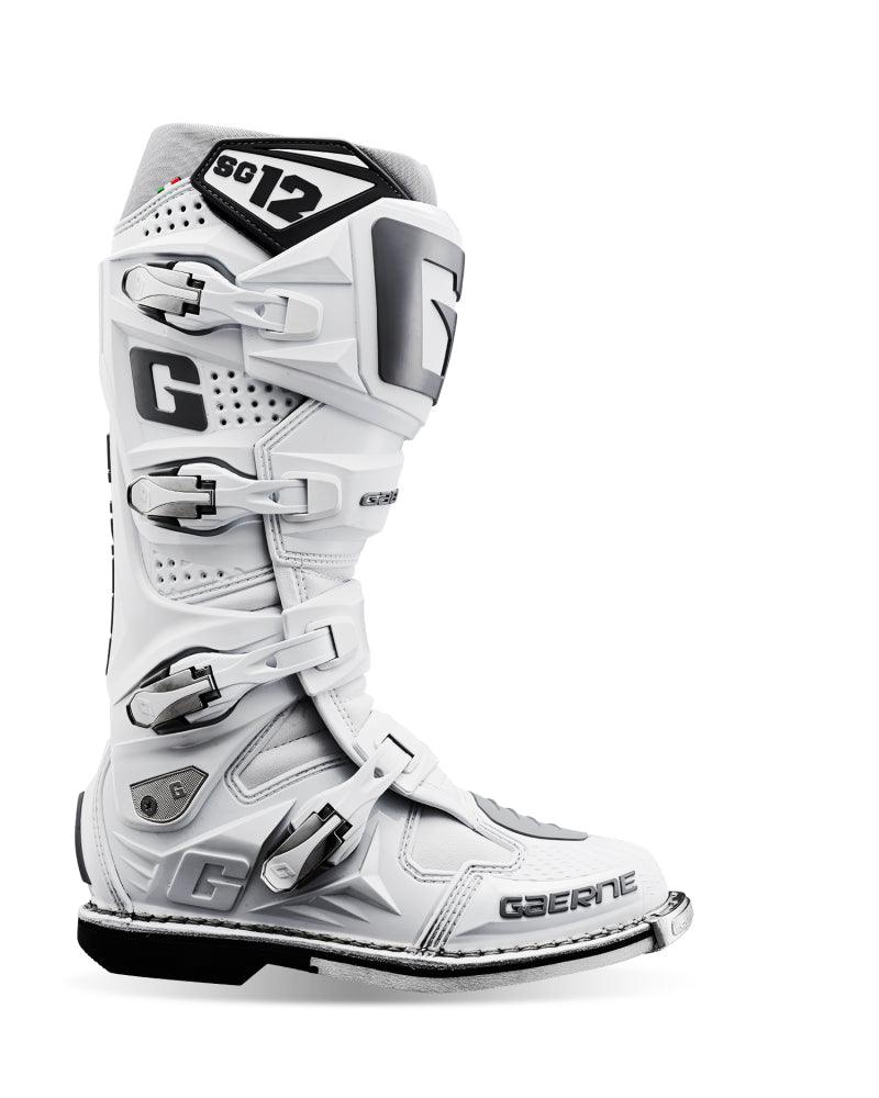 Gaerne SG12 Boot White Size - 11 - Powersports Haven
