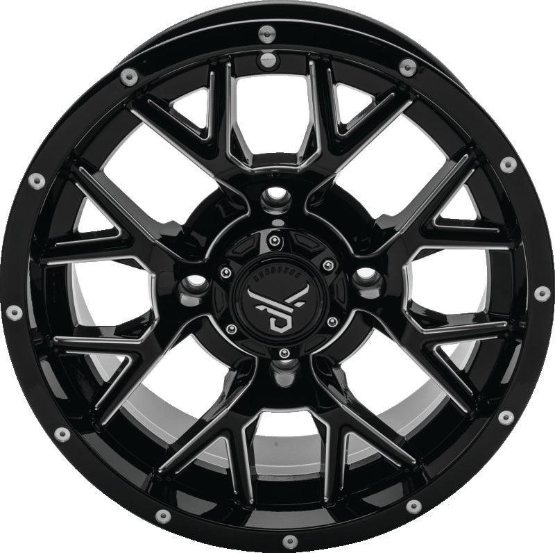 QuadBoss Barbwire 14X7 - 5+2 - 4/110 - Milled - Powersports Haven