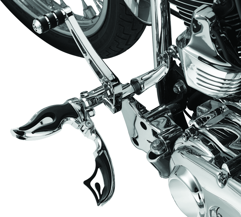 Kuryakyn Flamin Switchblade With Male Mount Adapter Chrome - Powersports Haven