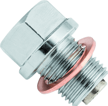 Load image into Gallery viewer, BikeMaster Magnetic Oil Drain Plug 14mm - Stainless - Powersports Haven