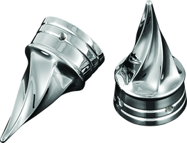 Kuryakyn Twisted Axle Caps Chrome - Powersports Haven