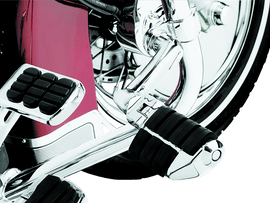 Kuryakyn Longhorn Offset Dually ISO Peg With 1-1/4in Clamp Chrome - Powersports Haven