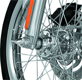 Kuryakyn Twisted Axle Caps Chrome - Powersports Haven