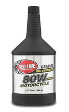 Load image into Gallery viewer, Red Line 80W Motorcycle Gear Oil w/Shockproof - Quart - Powersports Haven