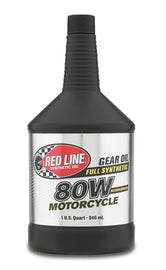 Red Line 80W Motorcycle Gear Oil w/Shockproof - Quart - Powersports Haven