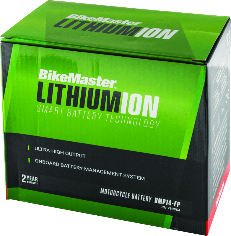 BikeMaster Lithium Ion 2.0 Battery BMP14-FP - Powersports Haven