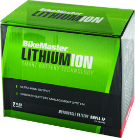 BikeMaster Lithium Ion 2.0 Battery BMP14-FP - Powersports Haven