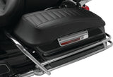 Mustang 80-07 Harley Early FL Touring Road King Saddlebag Lid Covers w/Blk Pearl Studs - Black