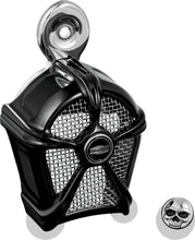 Load image into Gallery viewer, Kuryakyn Mach 2 Horn Cover Black With Chrome Mesh - Powersports Haven