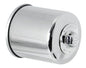 K&N Honda / Kawasaki / Yamaha / Polaris / Victory 2.688in OD x 3.344in H Oil Filter - Chrome - Powersports Haven