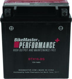 BikeMaster BTX16-BS Battery - Powersports Haven