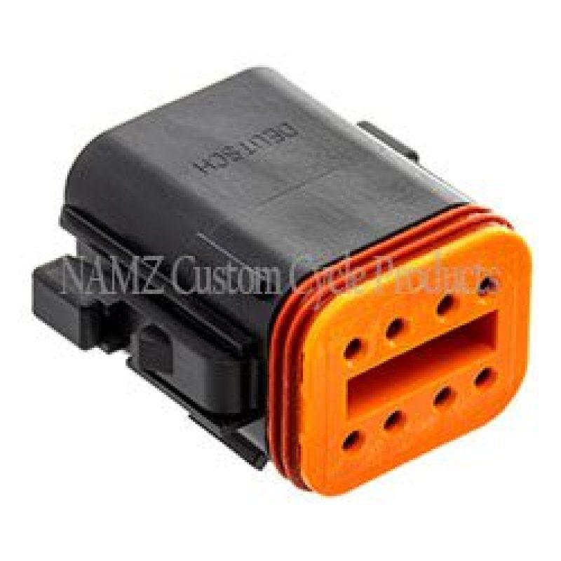 NAMZ Deutsch DT Series 8-Wire Plug & Wedgelock - Black (Repl. HD 72118-94BK) - Powersports Haven