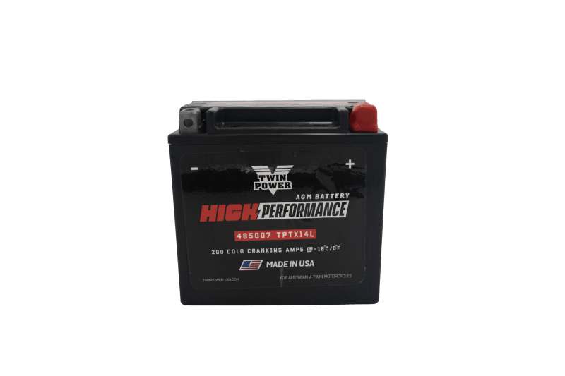 Twin Power YTX-14L High Performance Battery Replaces H-D 65958-04 Made in USA 200 CCA - Powersports Haven