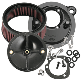 S&S Cycle 91-06 XL Sportster Models w/ Stock CV Carb Stealth Air Cleaner Kit w/o Cover - Powersports Haven