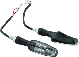BikeMaster 8 Led Turnsignals Pair - Black - Powersports Haven