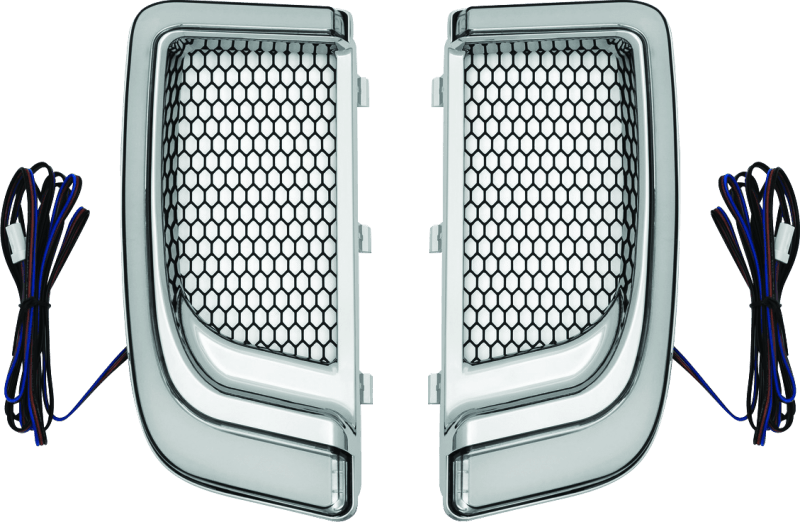 Kuryakyn Tracer Lower Fairing Grill Chrome - Powersports Haven