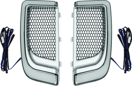 Kuryakyn Tracer Lower Fairing Grill Chrome - Powersports Haven