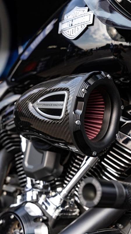 Performance Machine 23-Up CVO, 2024 Touring C4 Series Air Cleaner - Carbon Fiber/Black Ops - Powersports Haven