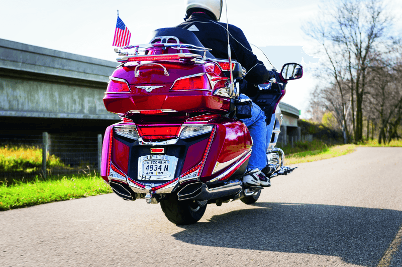 Kuryakyn L.E.D. Lighted Trunk Lid Handle 01-17 GL1800 Chrome - Powersports Haven