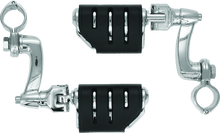 Load image into Gallery viewer, Kuryakyn Trident Dually Longhorn Offset 1-1/4inch Clamp Chrome - Powersports Haven