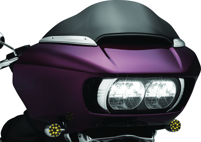 Kuryakyn Windshield Side Trims Chrome - Powersports Haven