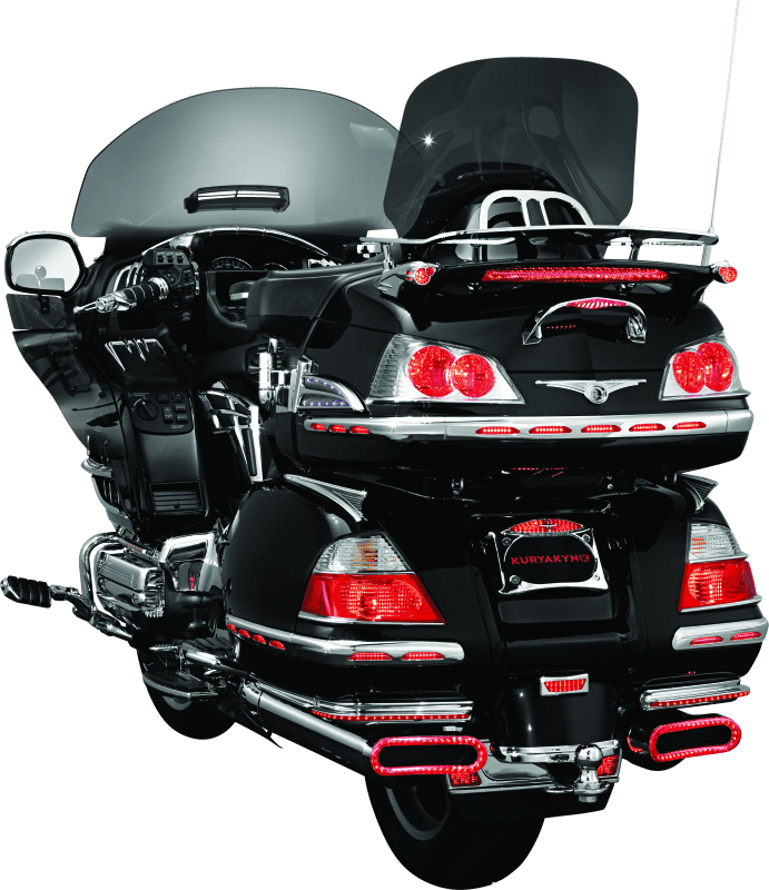 Kuryakyn L.E.D. Lighted Trunk Lid Handle 01-17 GL1800 Chrome - Powersports Haven