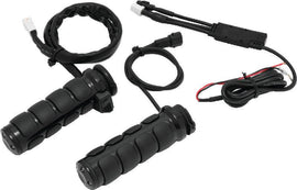 Kuryakyn Heated ISO Grips Dual Cable Gloss Black - Powersports Haven