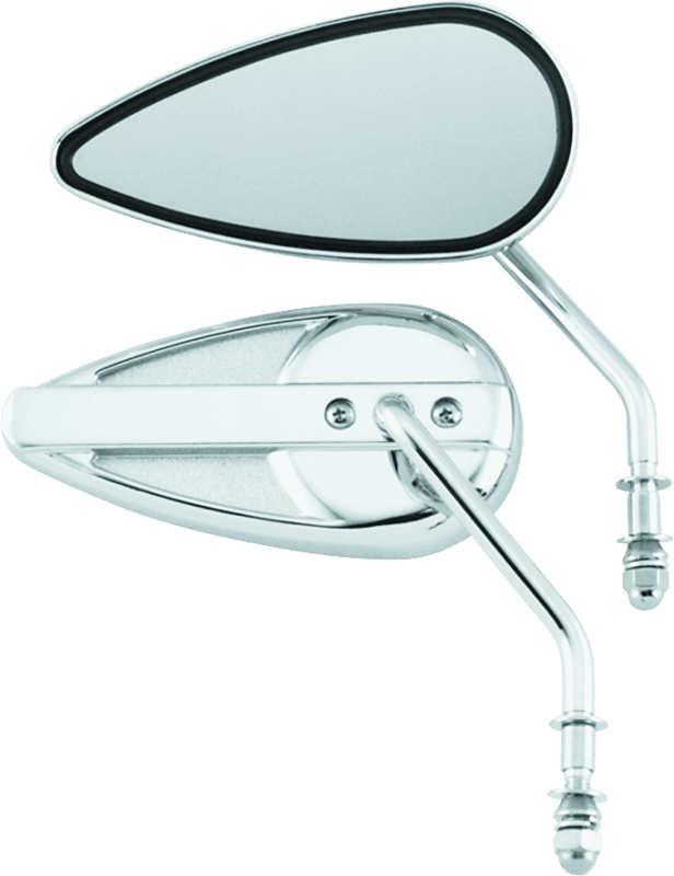 Bikers Choice 65-Up Chrome Teardrop Mirror Universal Custom Pr - Powersports Haven