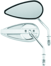 Load image into Gallery viewer, Bikers Choice 65-Up Chrome Teardrop Mirror Universal Custom Pr - Powersports Haven
