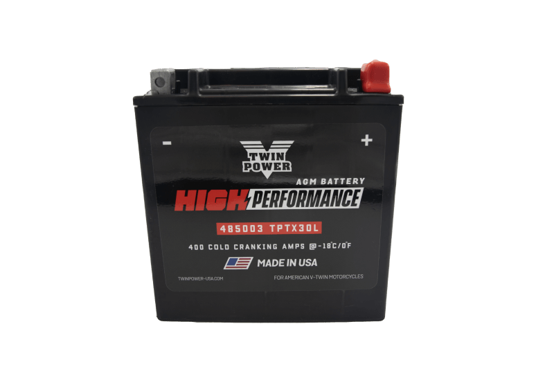 Twin Power YIX-30L High Performance Battery Replaces H-D 66010-97A Made in USA 400 CCA - Powersports Haven