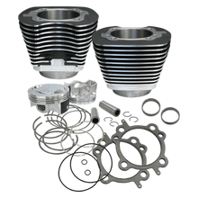 Load image into Gallery viewer, S&amp;S Cycle 99-06 BT 97in Big Bore Cylinder Kit - Wrinkle Black - Powersports Haven