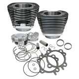S&S Cycle 99-06 BT 97in Big Bore Cylinder Kit - Wrinkle Black