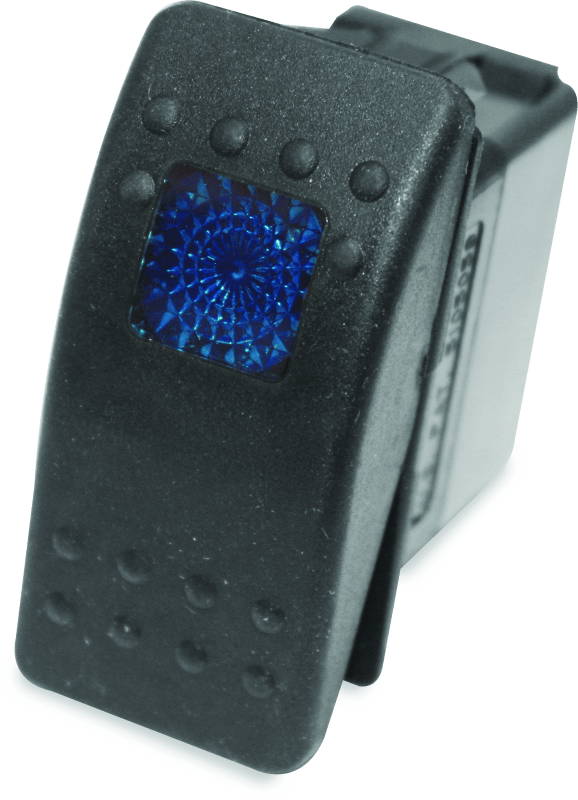 DragonFire Racing Lighted Switch On/Off Rocker Switch Blue Lite - Powersports Haven