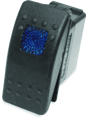 DragonFire Racing Lighted Switch On/Off Rocker Switch Blue Lite - Powersports Haven