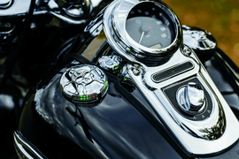 Kuryakyn Zombie Fuel & Battery Gauge Chrome - Powersports Haven