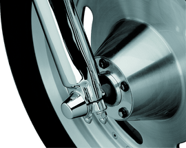 Kuryakyn Front Axle Nut Caps Chrome - Powersports Haven
