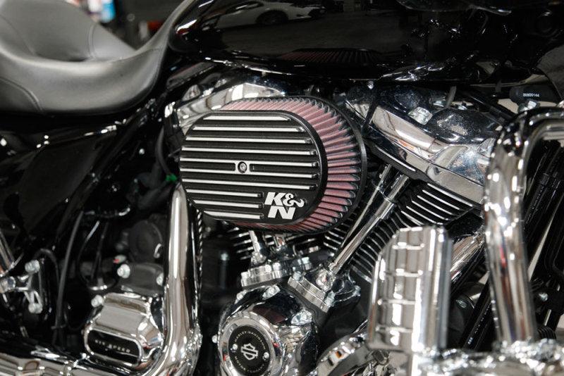 K&N Street Metal Intake System for 02-06 Harley Davidson Road King F/I 88cl Side Draft Dyna/Softail - Powersports Haven