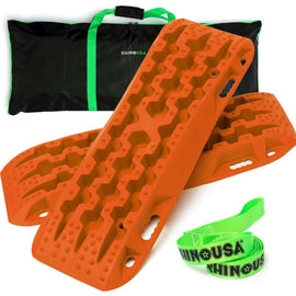 Rhino USA Recovery Traction Boards - Orange (Pair) - Powersports Haven