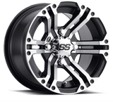 ITP SS 212 12x7 / 4x110 BP / 5+2 Offset Machined Wheel