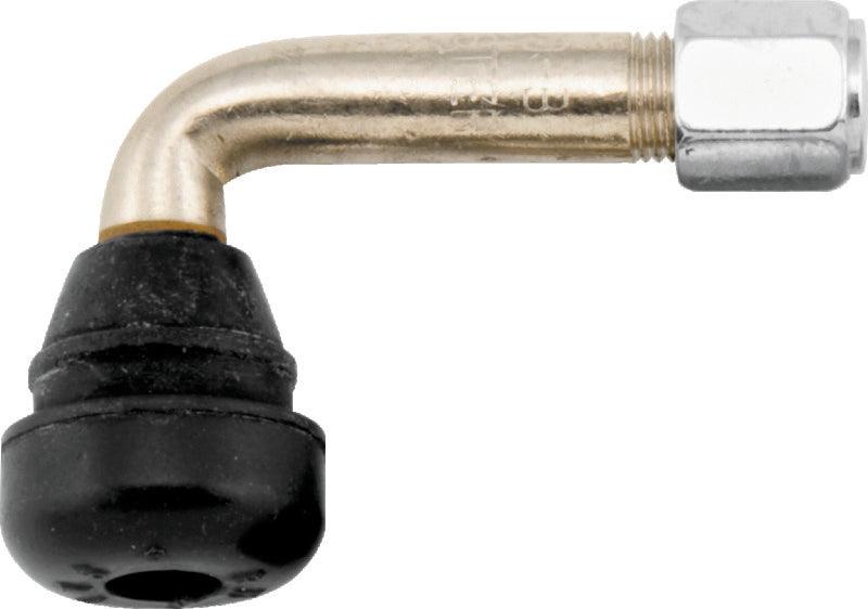 BikeMaster Valve Stem 90Deg Chrome w/Rubber Ea - Powersports Haven