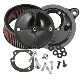 S&S Cycle 99-06 BT Model w/ Stock CV Carb/07-10 Softail CVO Models Stealth Air Cleaner Kit w/o Cover - Powersports Haven