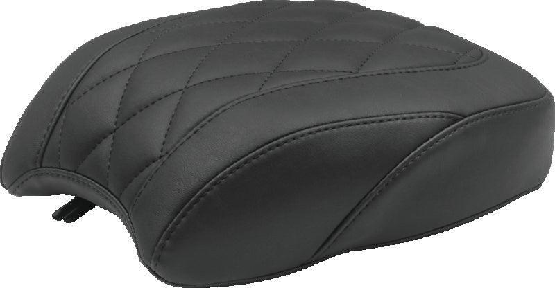 Mustang 06-17 Harley Dyna Standard Touring Passenger Seat w/Studs - Black - Powersports Haven