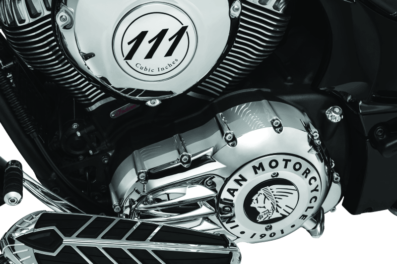 Kuryakyn Rear Oil Panel Accent Chrome Indian - Powersports Haven