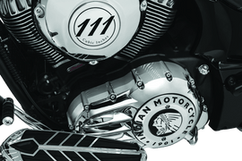 Kuryakyn Rear Oil Panel Accent Chrome Indian - Powersports Haven