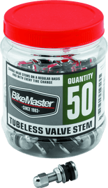 BikeMaster Valve Stem Chrome Tubeless Tub 50 - Powersports Haven