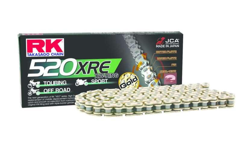 RK Chain GB520XRE-112L XW-Ring - Gold - Powersports Haven