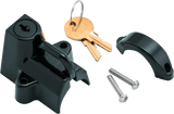 Bikers Choice Black Motorcycle Helmet Lock Fits 7/8 - 1 1/4 Tubing