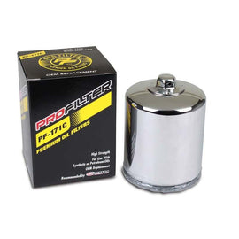 ProFilter Harley Spin-On Chrome Various Performance Oil Filter - Powersports Haven