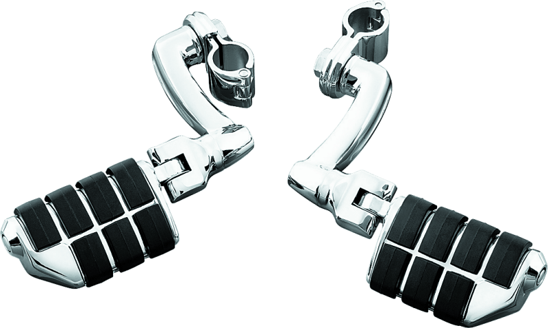 Kuryakyn Longhorn Offset Dually ISO Peg With 1-1/4in Clamp Chrome - Powersports Haven