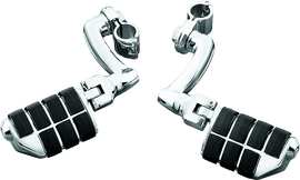 Kuryakyn Longhorn Offset Dually ISO Peg With 1-1/4in Clamp Chrome - Powersports Haven